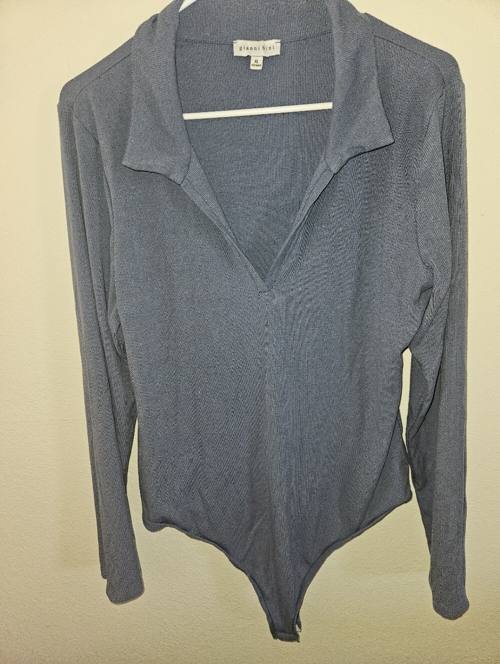Gianni Bini Womans Long Sleeve Bodysuit Size Xl - Picture 2 of 11